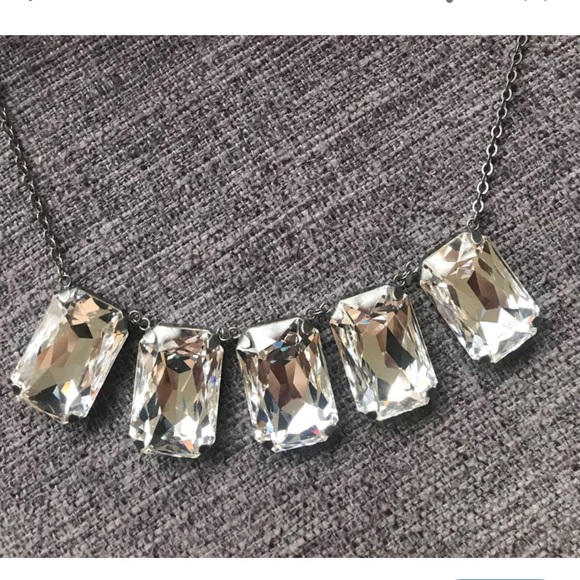 Crystallized by Swarovski Elegant Silver Necklace with Crystal Accents - Picture 4 of 4